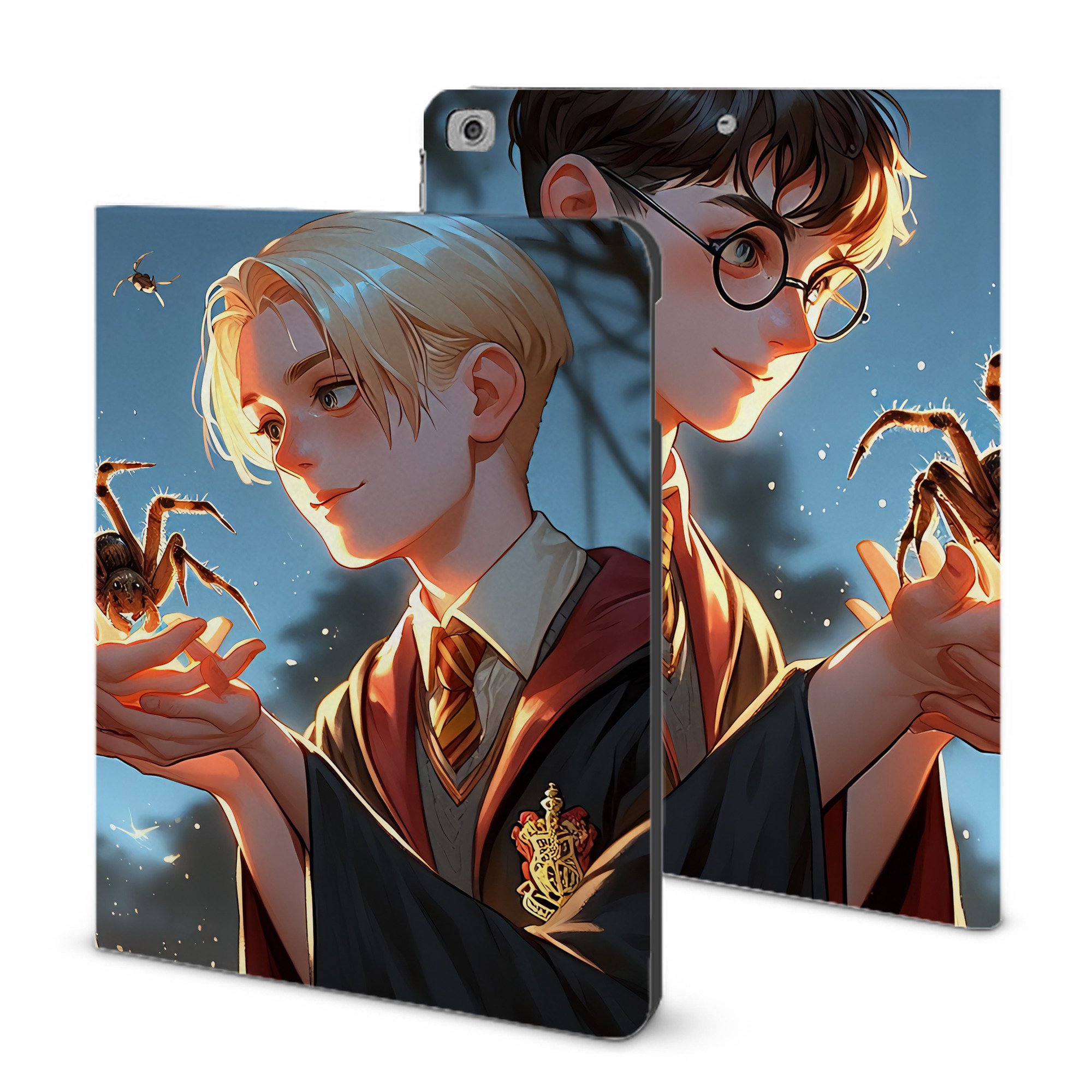 （画像用） Harry Potter ハリー・ポッターシリーズ IPad ケース ブック型 PUレザー TPU 耐衝撃 軽量 薄型 ペン収納なし 全面保護 IPad 各モデル対応